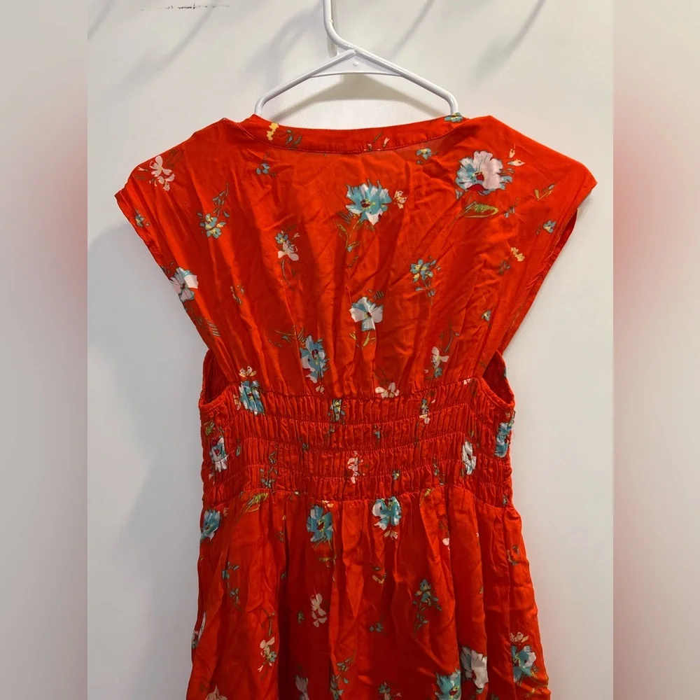 Free People Great Day Smocked Floral Mini Dress - Picture 8 of 9